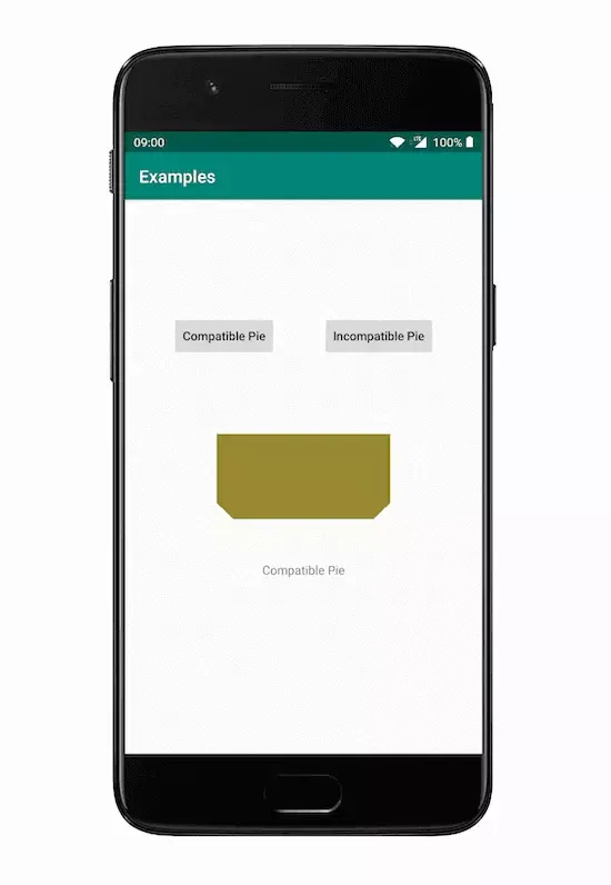 Differences of Custom View Shapes before and after Pie and Examples of Round Corner Implementation